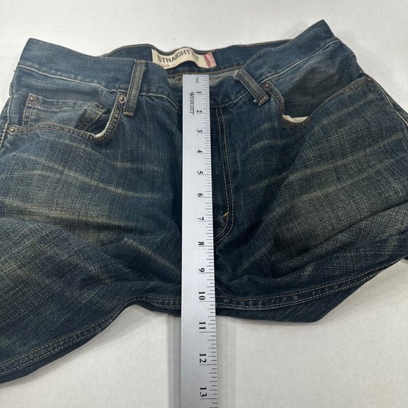 Levi Strauss Men's Size 32x30 Red Tag 505 Straight Fit Denim Blue Jeans Preowned - Picture 12 of 14